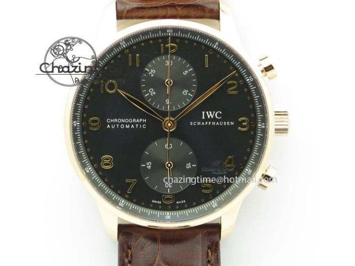 MIROTIME 0422 Thermal Portuguese Real PR Real Annual Calendar IW503501 RG ZF 1:1 Best Edition White Dial on Black Leather Strap A 7150